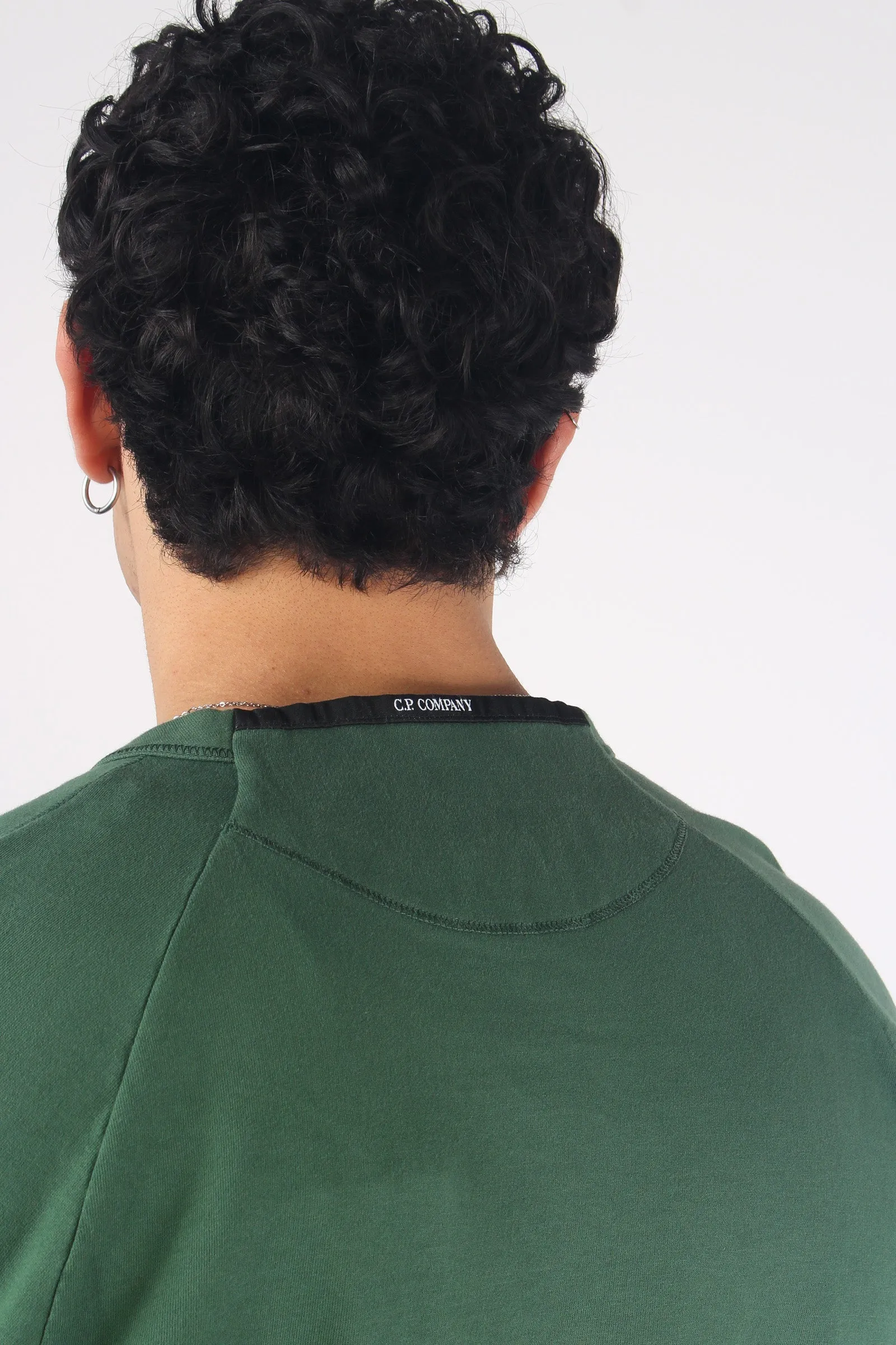 Girocollo Scritta Logo Duck Green