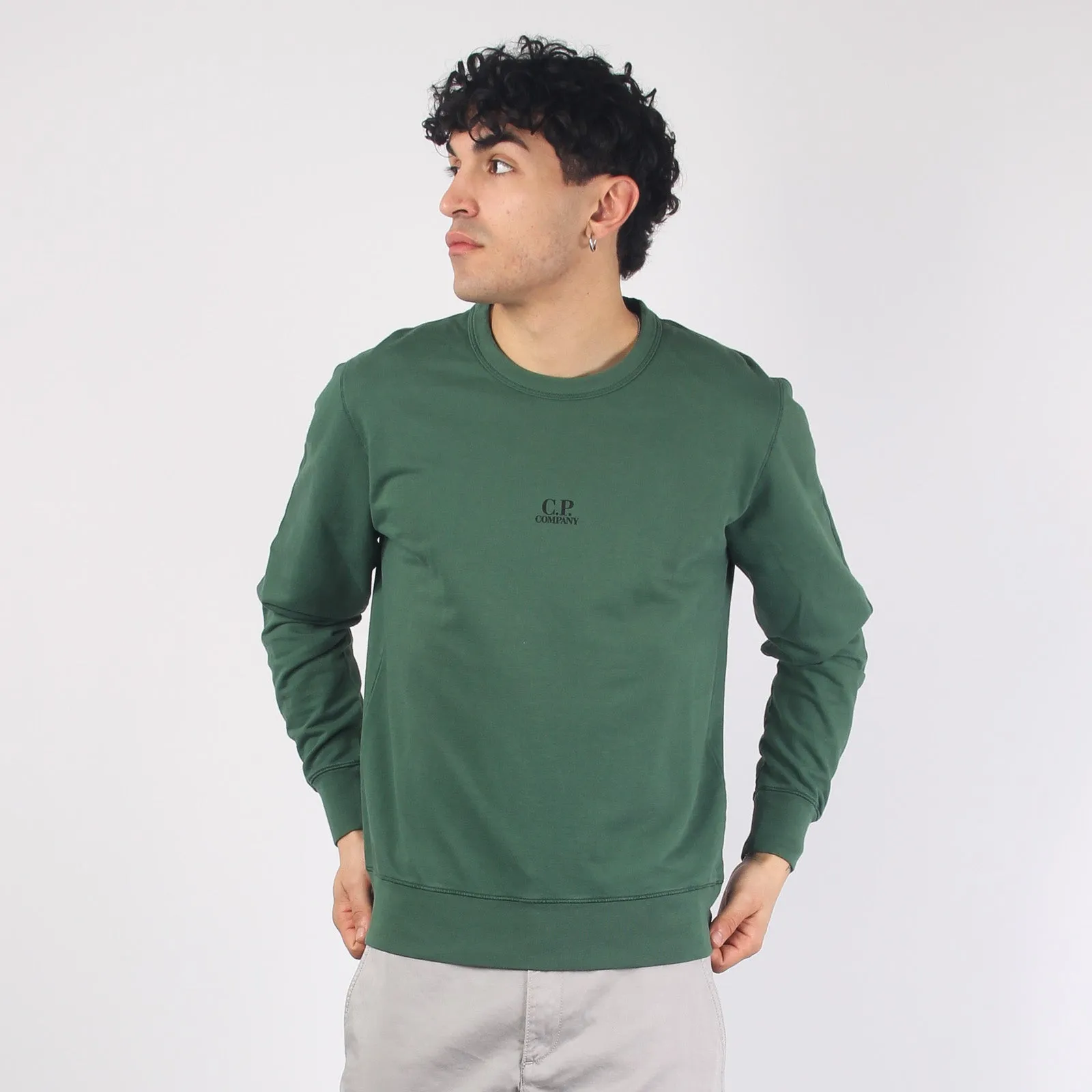 Girocollo Scritta Logo Duck Green