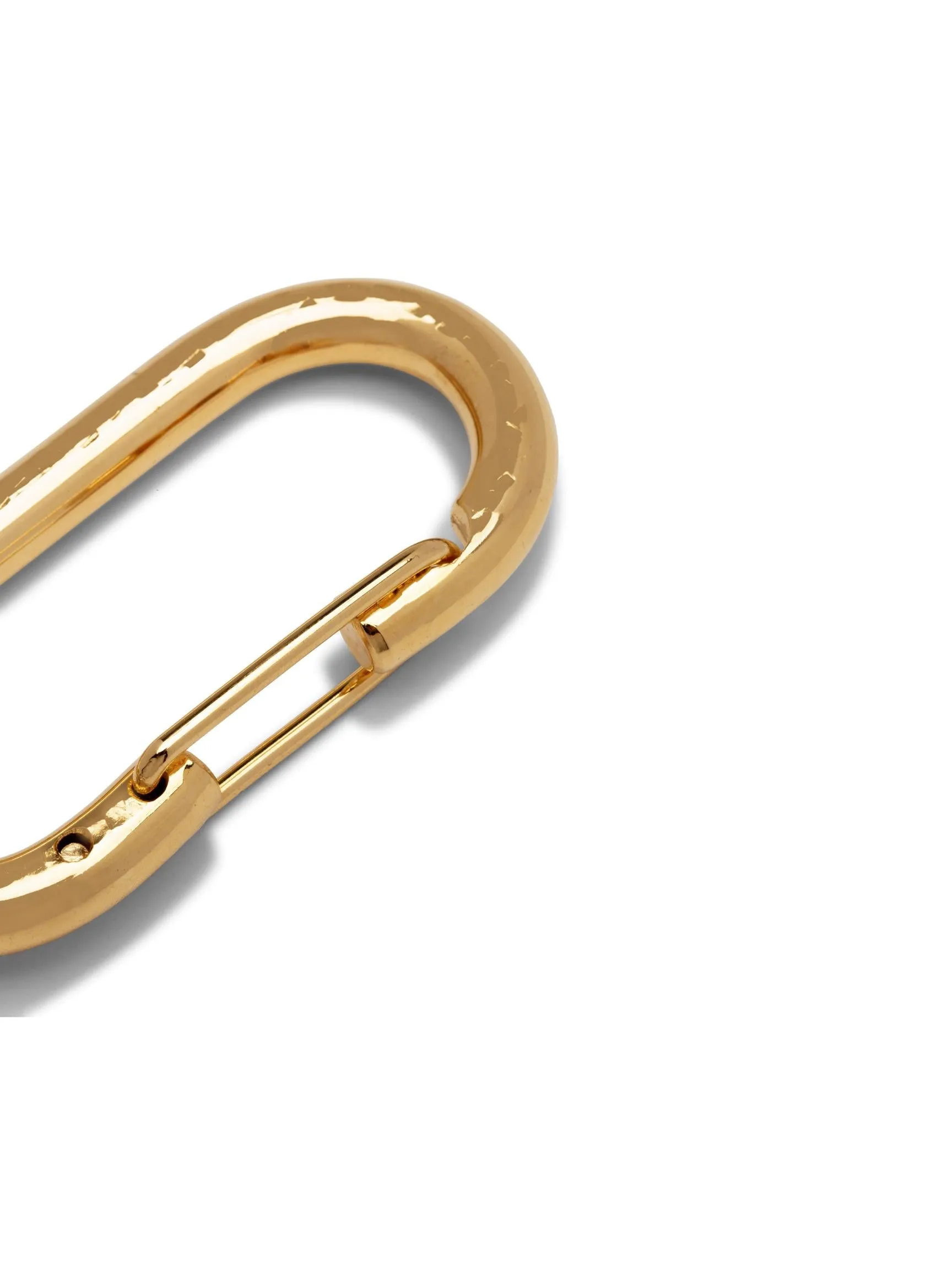 Gold Medium Oval Carabiner Clicker Clasp