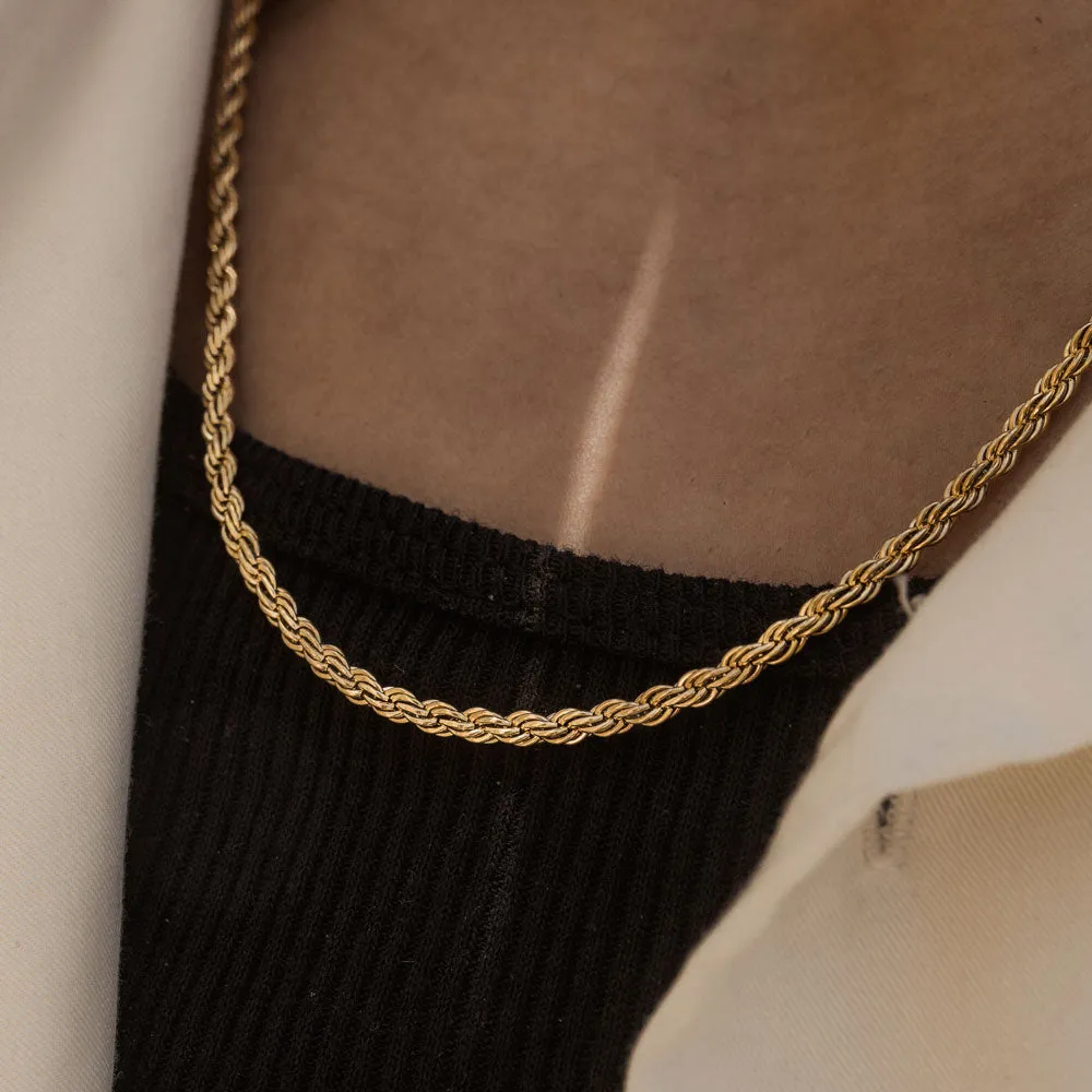 Gold Rope Chain 4mm