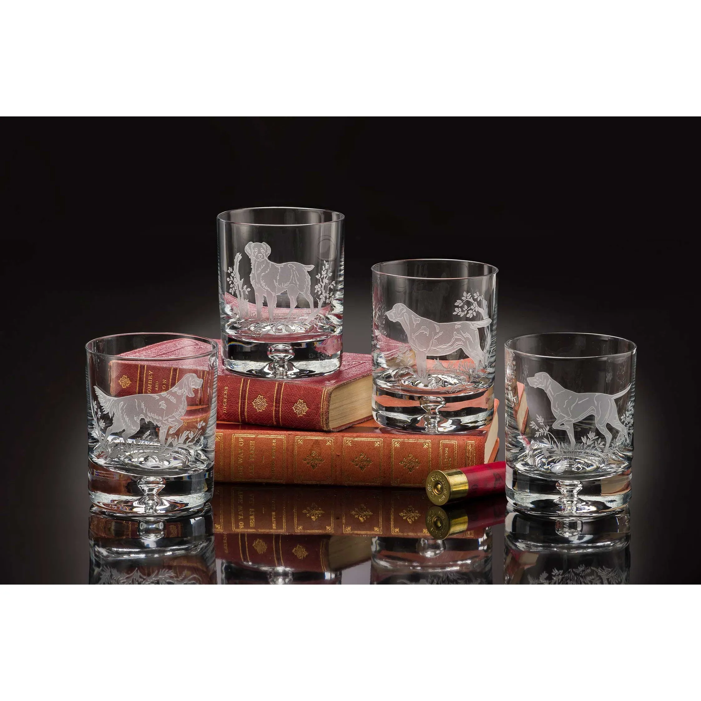 Gun Dogs Rock Old Fashioned Glass (Set of 4)