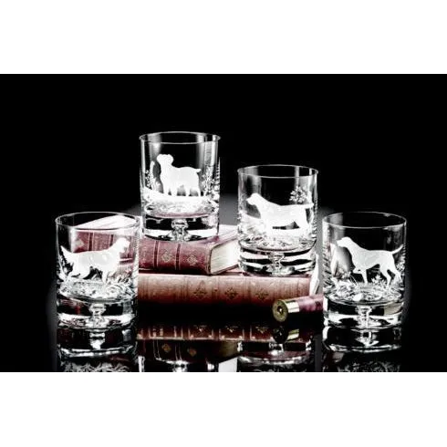 Gun Dogs Rock Old Fashioned Glass (Set of 4)