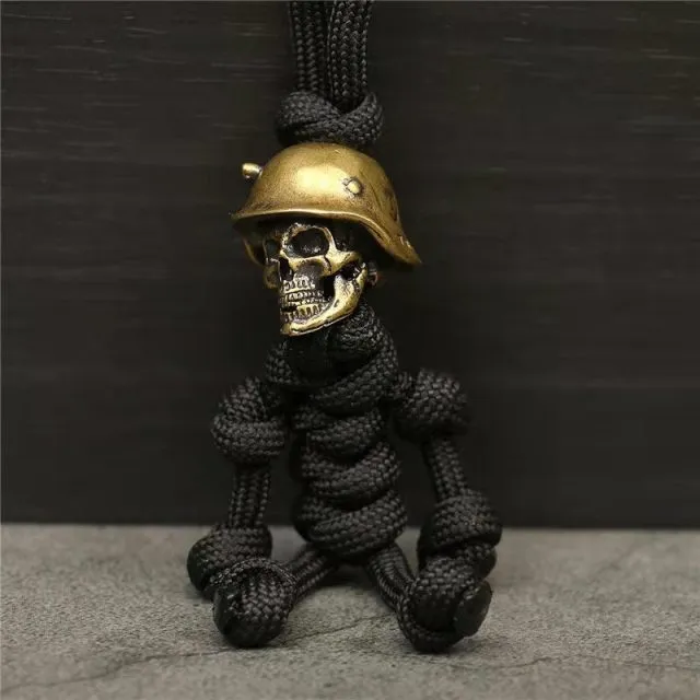 Handmade Braided Rope Skull Paracord