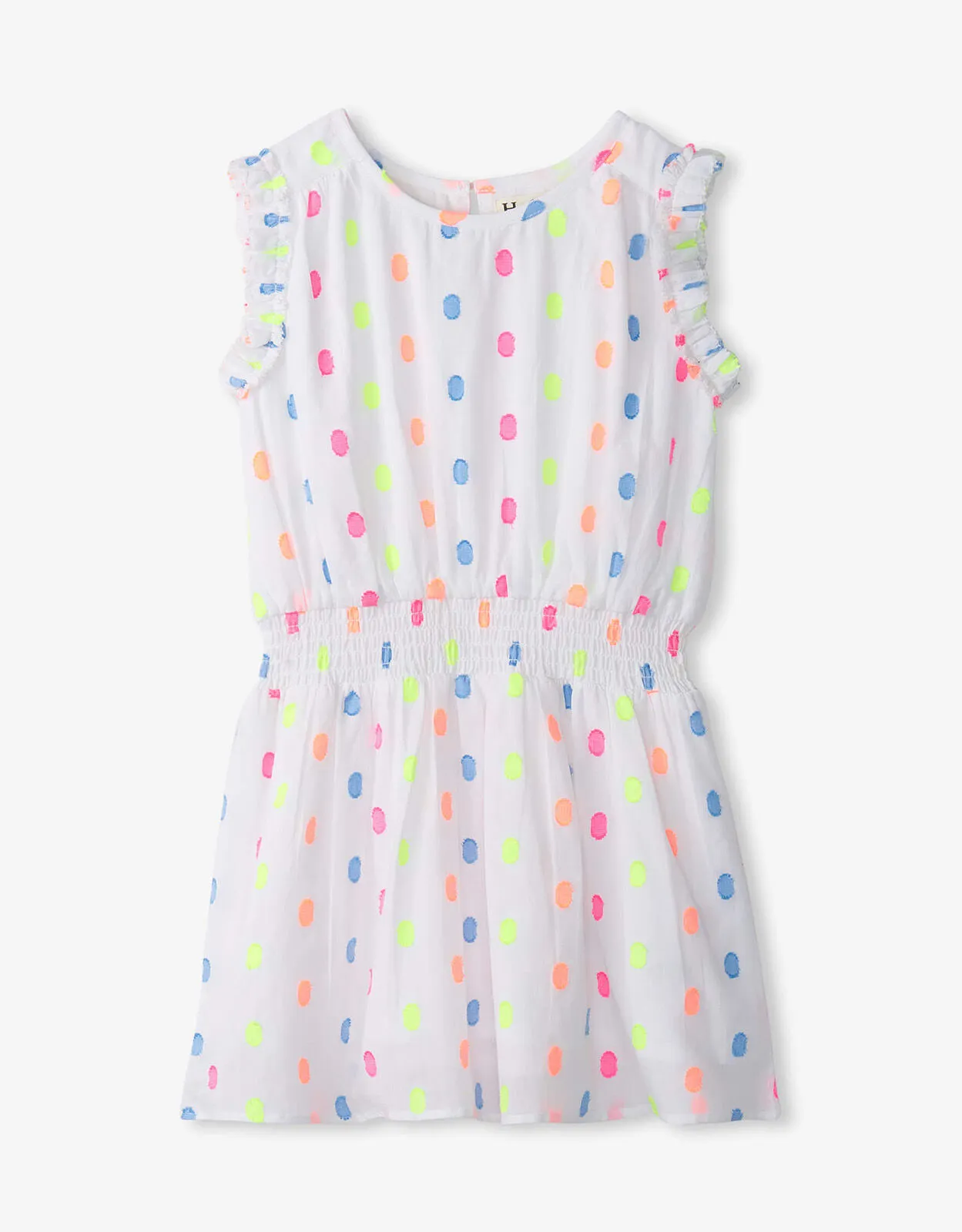 Hatley Spot Dress White