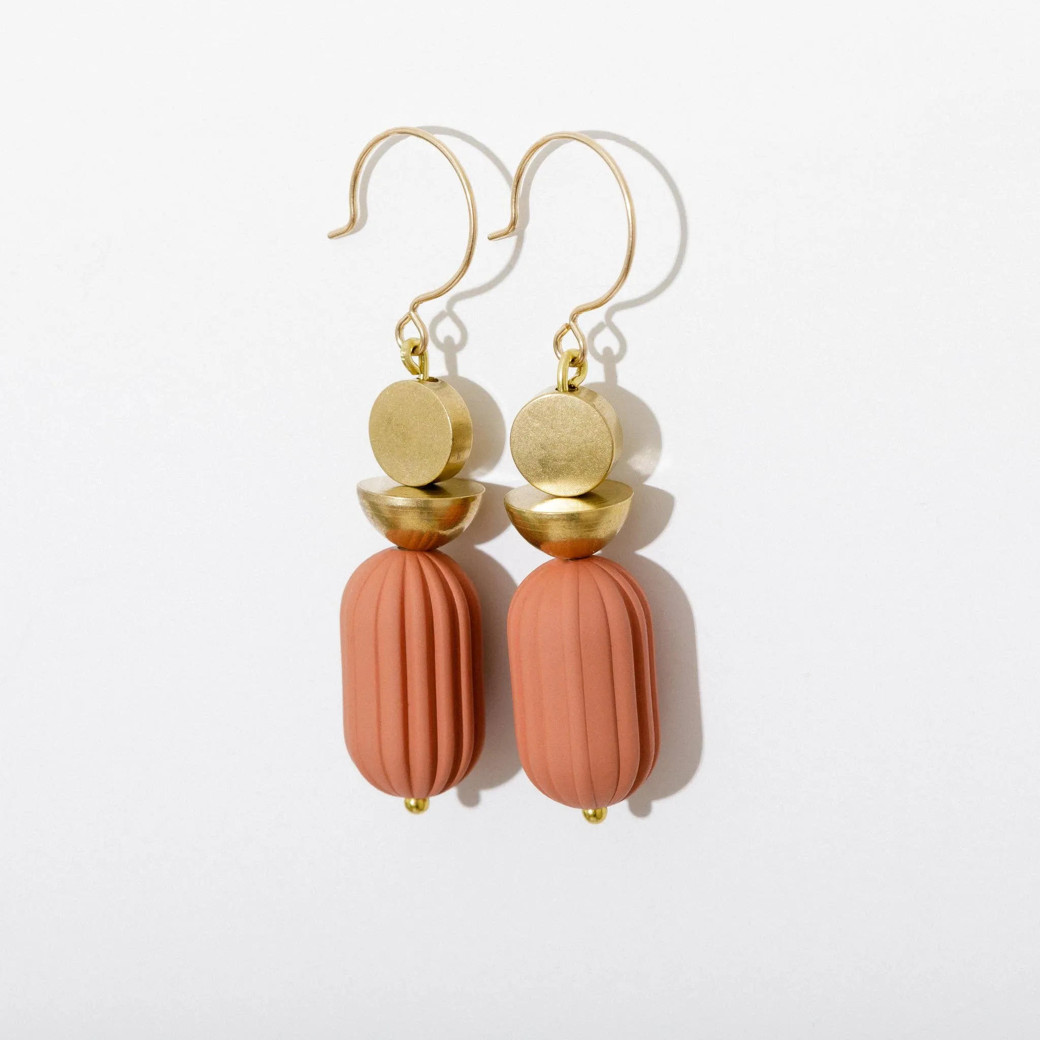 Heather Earrings - Dark Salmon