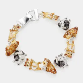 iLLASPARKZ Enamel Cat Magnetic Bracelet