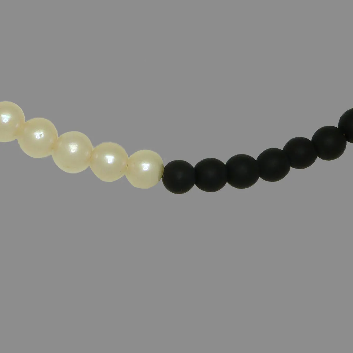 Instagram look 50/50 Fresh Water Pearl and Black Onyx Necklace Bracelet by bara boheme