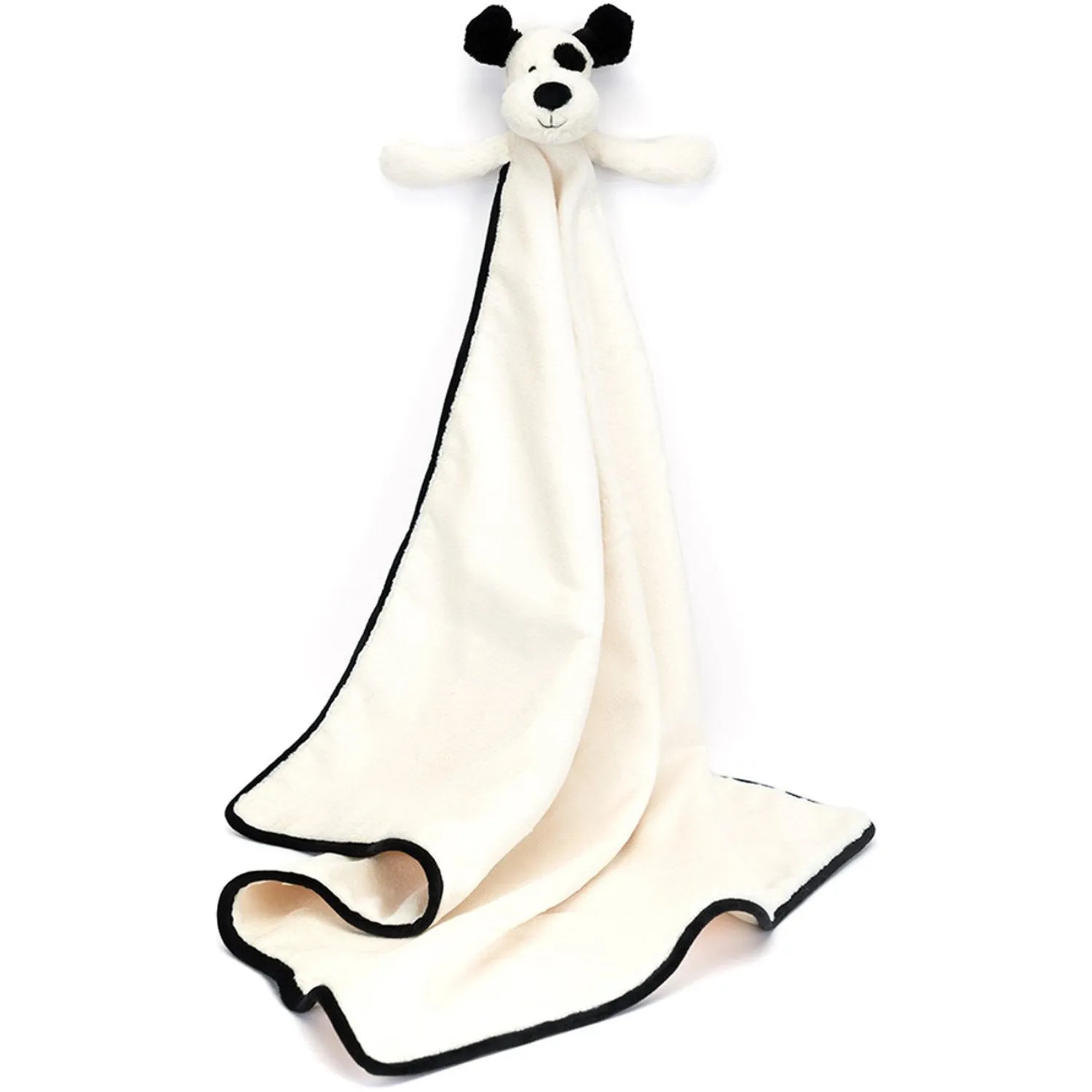 Jellycat Bashful Black & Cream Puppy Blankie