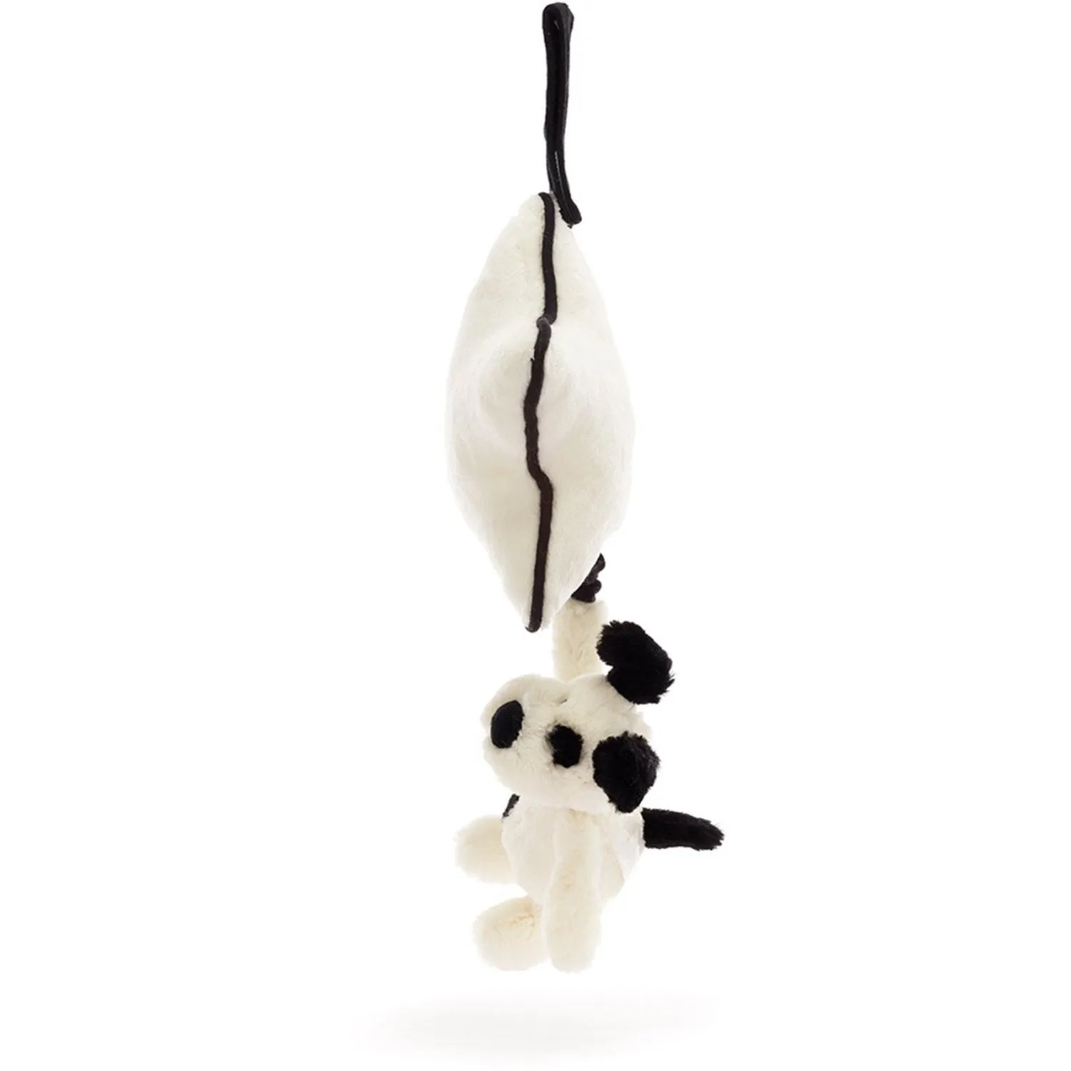 Jellycat Bashful Black & Cream Puppy Musical Pull