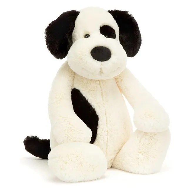 Jellycat Bashful Black + Cream  Puppy - Really Big