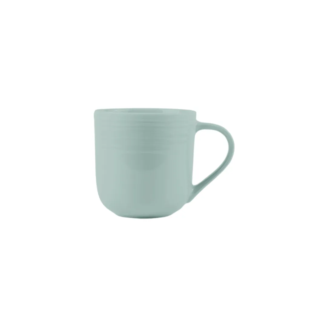 Jenna Clifford -7303 Embossed Lines Duck Egg Coffee Mug