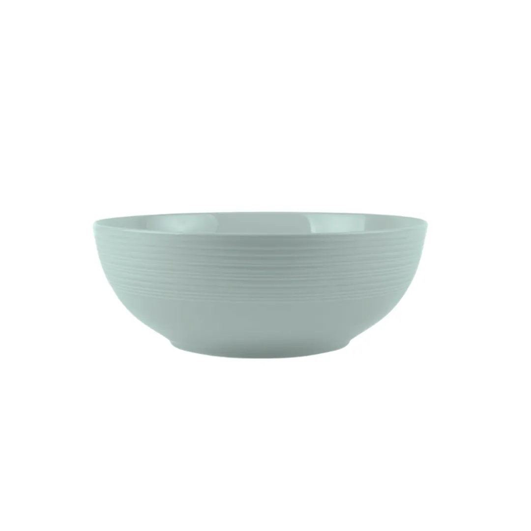 Jenna Clifford -7305 Embossed Lines Duck Egg Salad Bowl