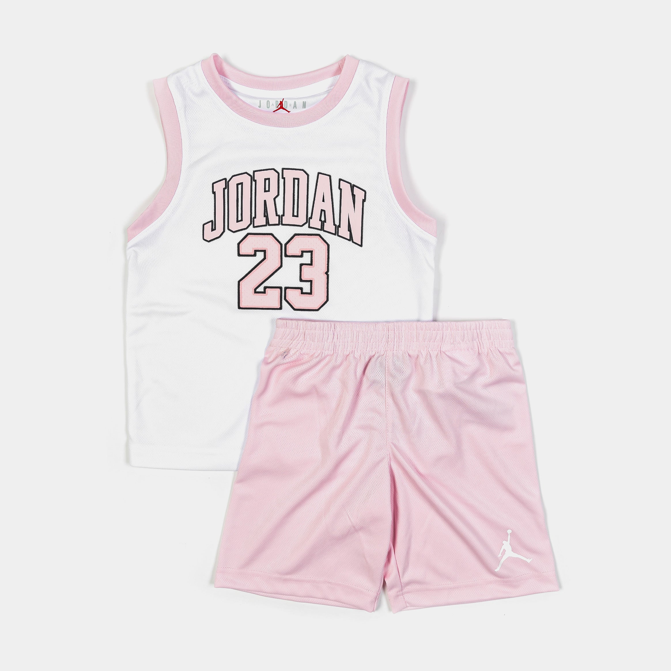 Jordan 23 Shorts Infant Toddler Set (Pink/White)