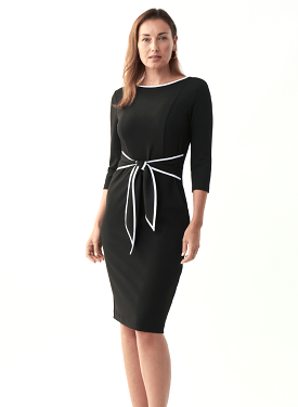 Joseph Ribkoff Contrast Trim Dress - 221210 (T)