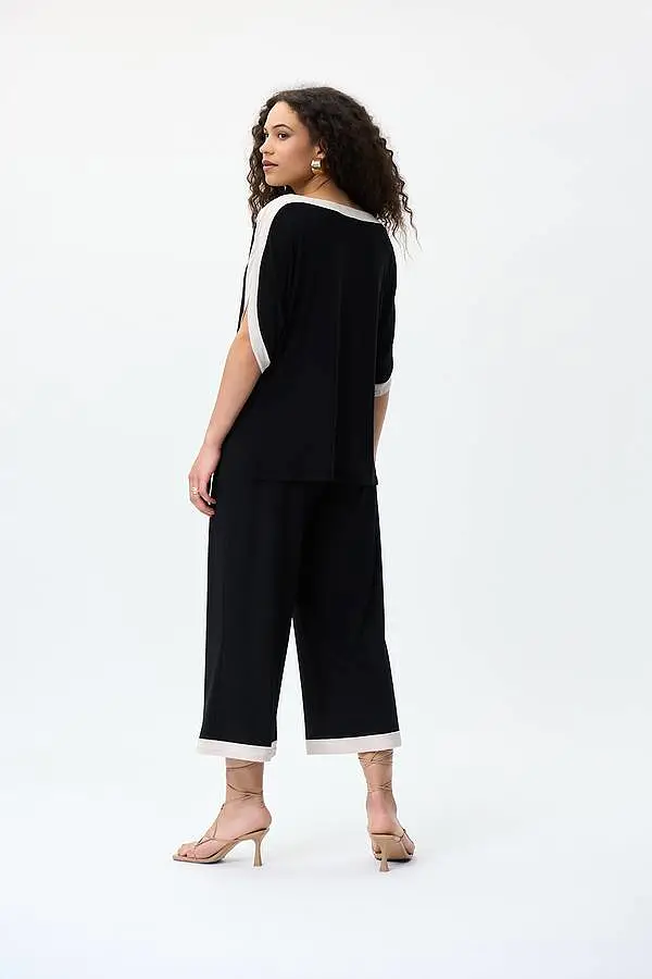 Joseph Ribkoff Contrast Trim Jumpsuit- 231050 (T)