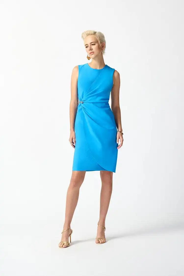 Joseph Ribkoff Lux Twill Sleeveless Sheath Dress - 242151