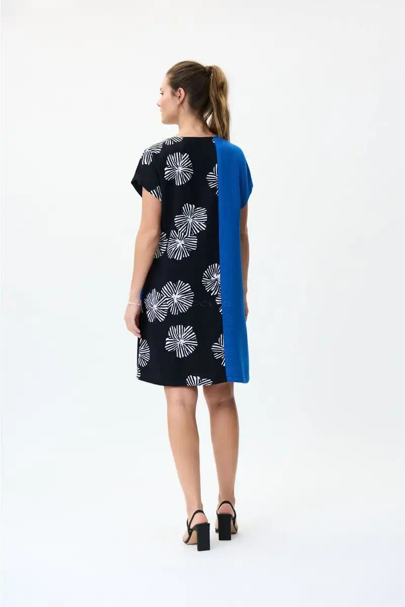 Joseph Ribkoff Midnight Blue/Multi Dress Style 231038