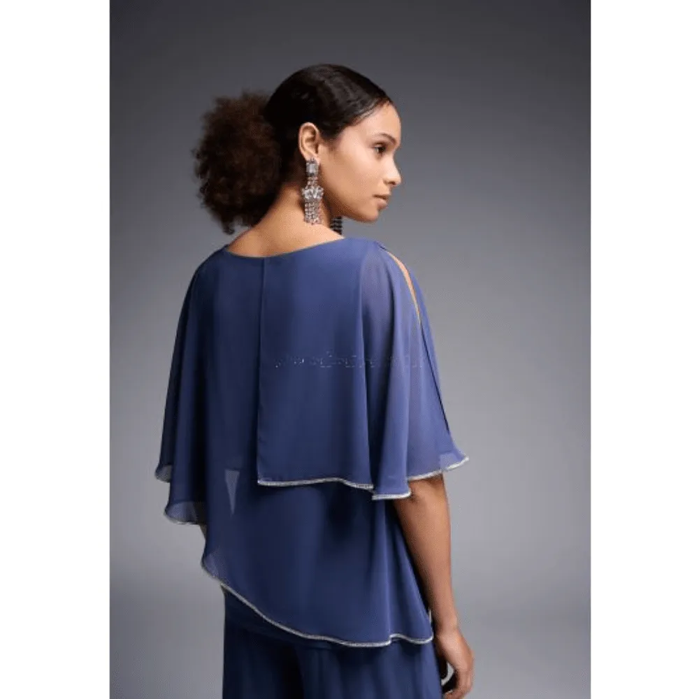 Joseph Ribkoff Mineral Blue Asymmetric Top - 231720 3798