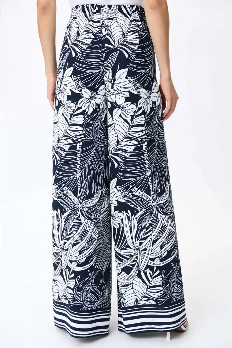 Joseph Ribkoff Printed Wide Leg Pants - 232047