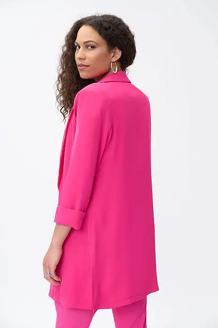 Joseph Ribkoff Raspberry Sorbet Classic Long Blazer-211361