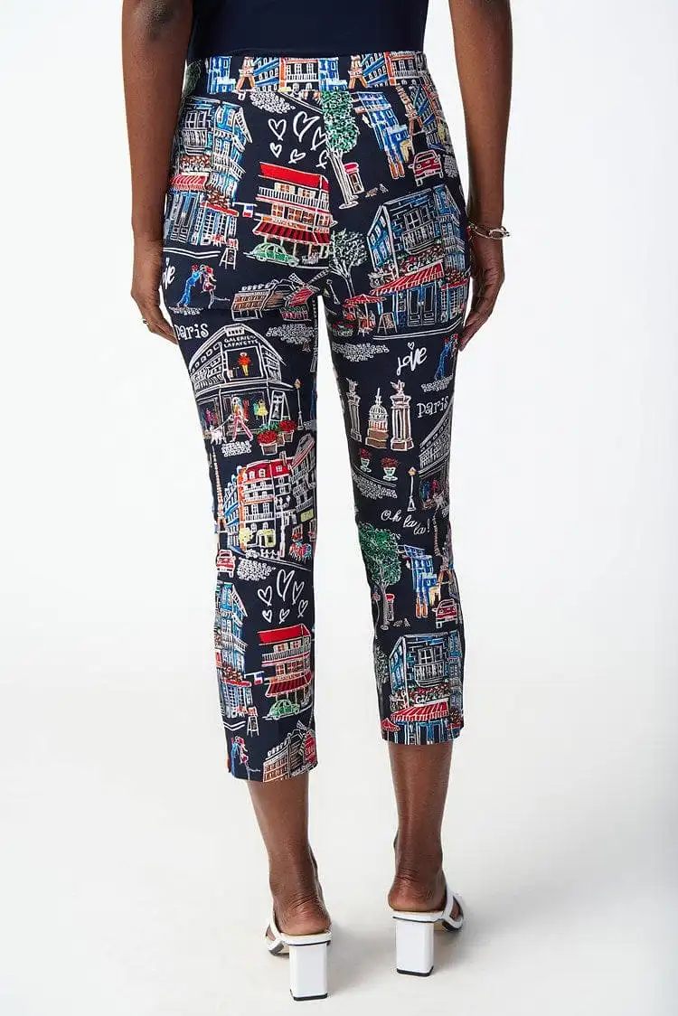 Joseph Ribkoff Scenery Print Millennium Pull-On Pants - 241268 (T)