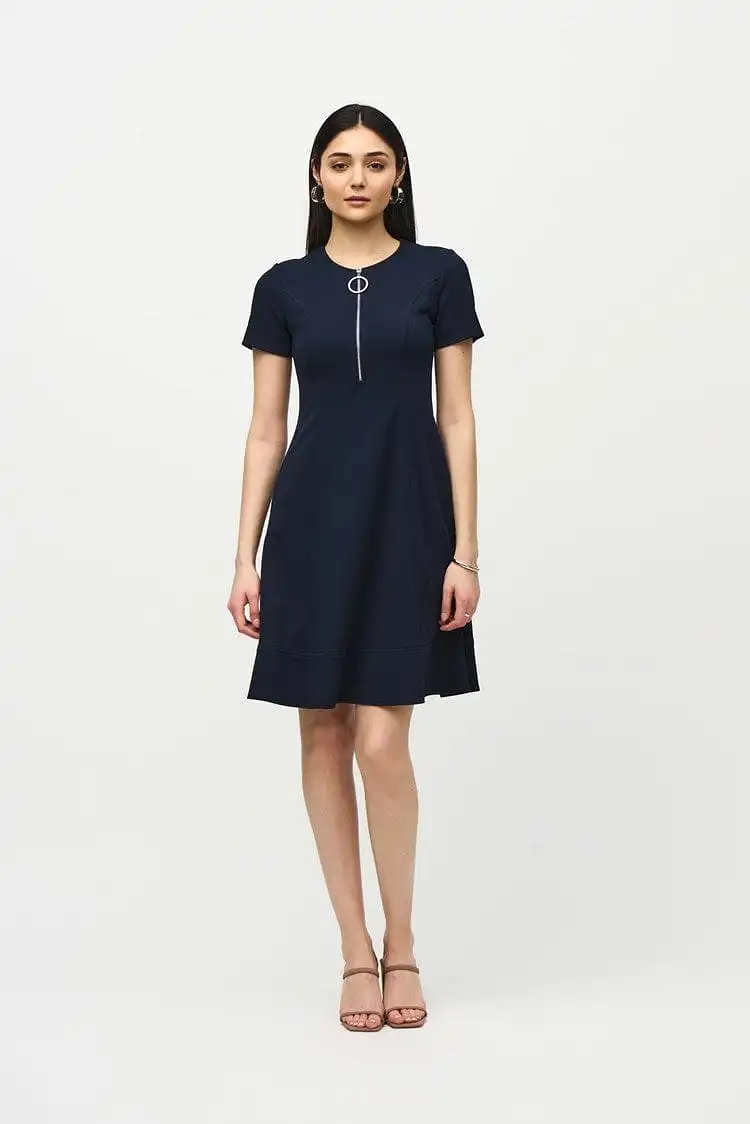 Joseph Ribkoff Scuba Crepe Fit and Flare Dress - 242031