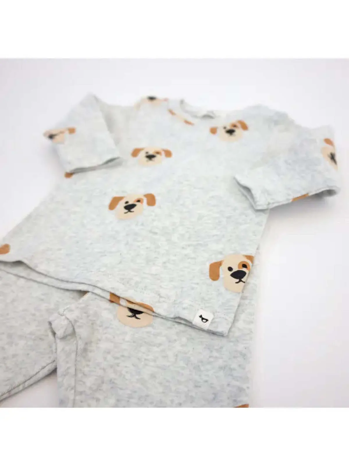 Kids oh baby! Longsleeve 2 Piece Set - Puppy Face