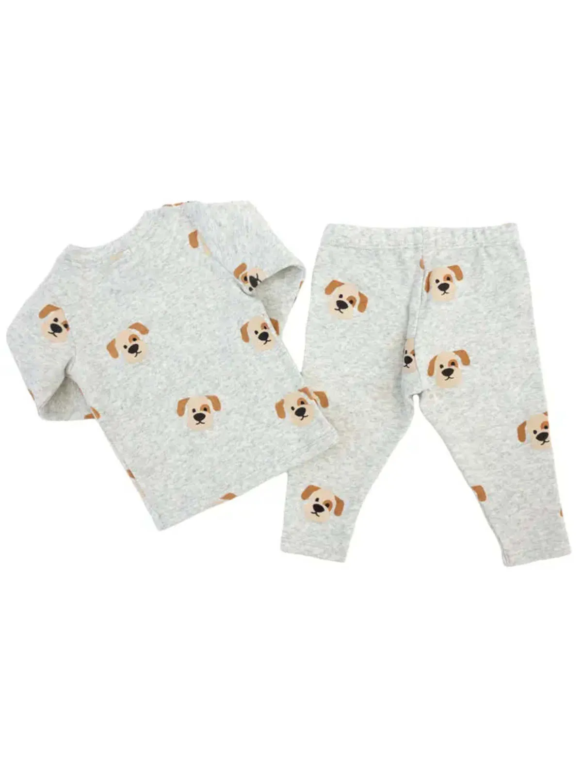 Kids oh baby! Longsleeve 2 Piece Set - Puppy Face