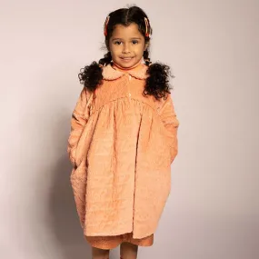 Kids Tia Cibani Child Ivy Tufted Dress - Salmon Pink