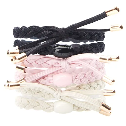 L. Erickson Braided Bow Pony 6-Pack