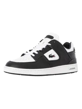 Lacoste Court Cage 223 3 SMA Leather Trainers - White/Black