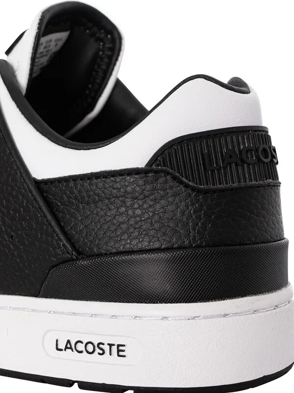 Lacoste Court Cage 223 3 SMA Leather Trainers - White/Black