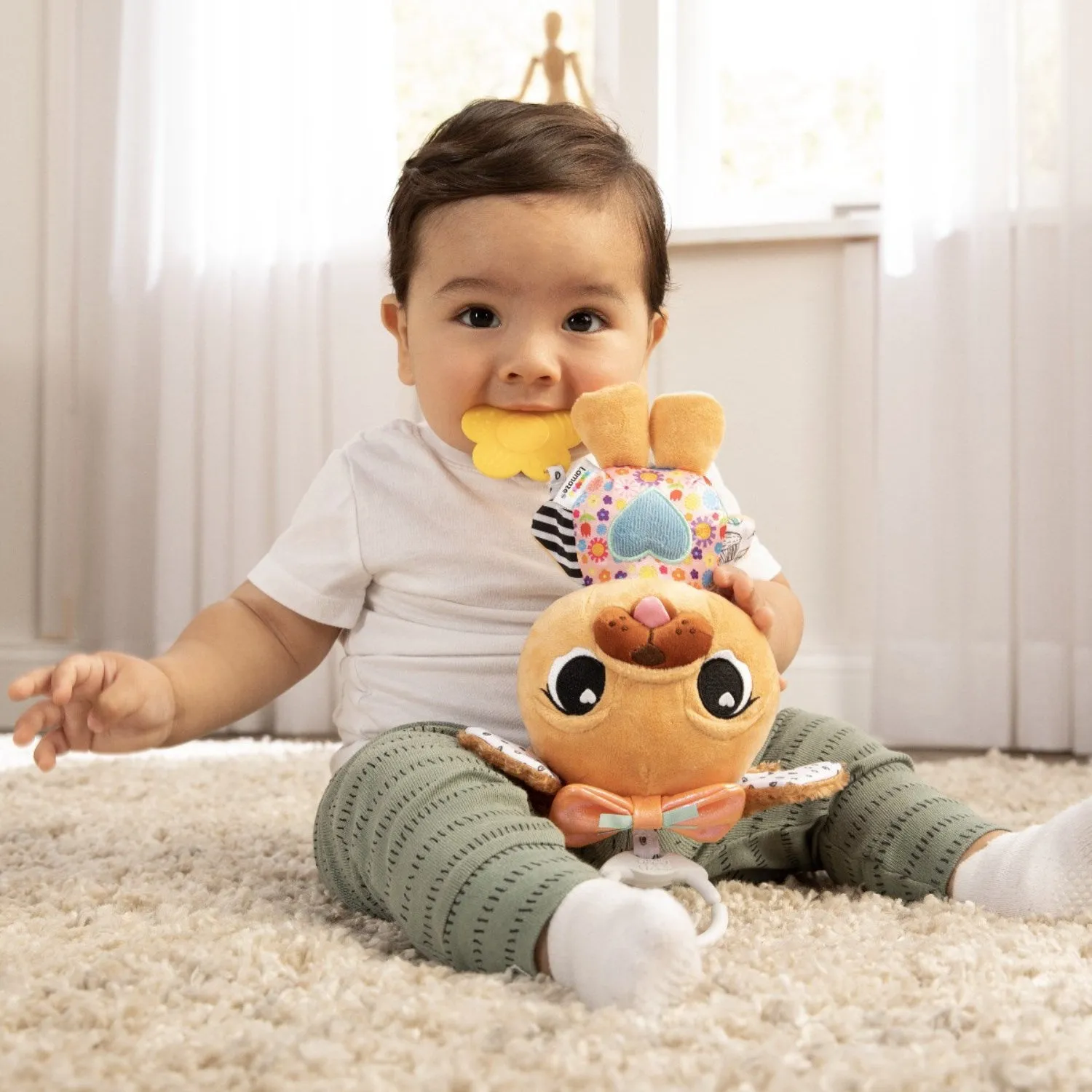 Lamaze Puppy Rattle with Hanger