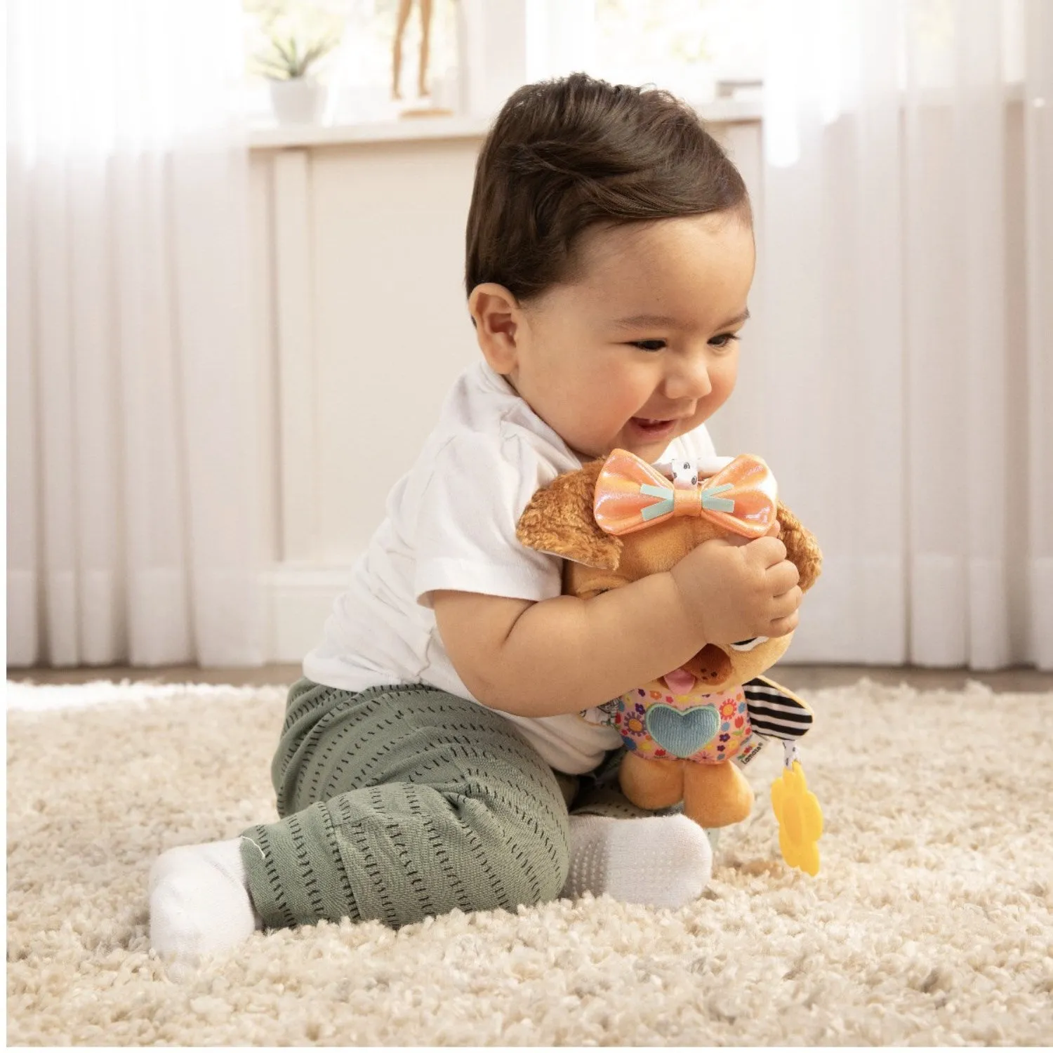 Lamaze Puppy Rattle with Hanger