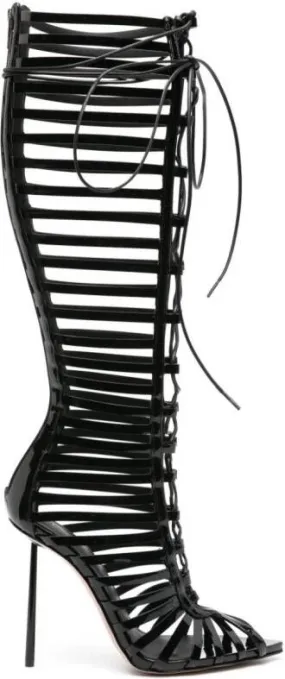 Le Silla Cage 120mm knee-high boot Black