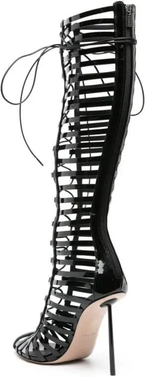 Le Silla Cage 120mm knee-high boot Black