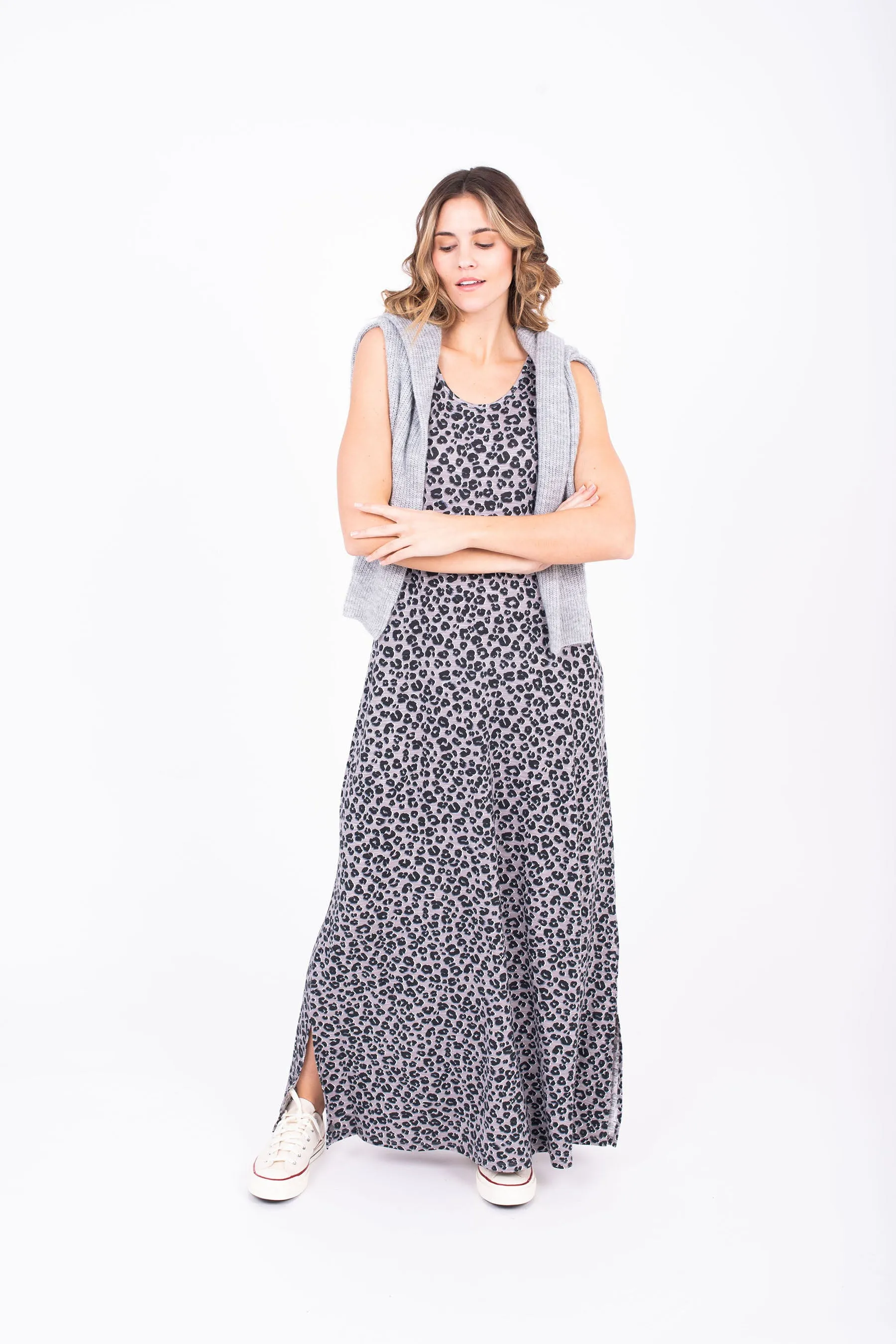 Leopard Spot Maxi Dress