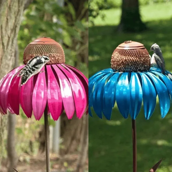 Libiyi Outdoor Flower Bird Feeder 