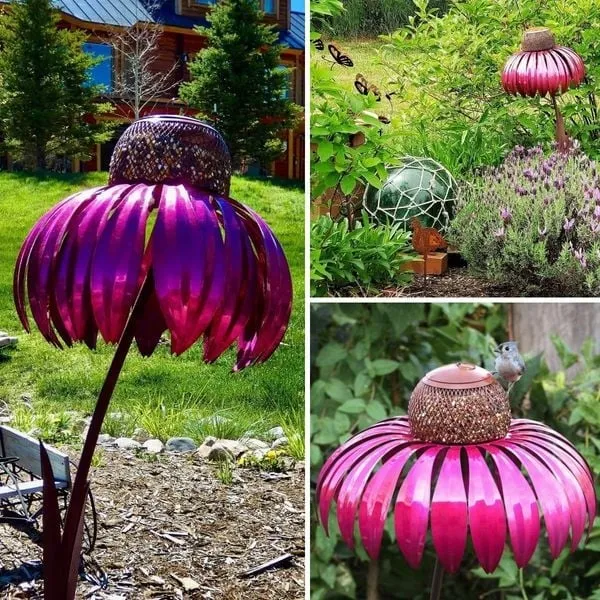 Libiyi Outdoor Flower Bird Feeder 