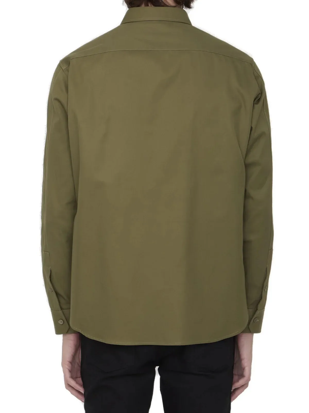 LOEWE  |Unisex Street Style Long Sleeves Plain Cotton Khaki Bridal