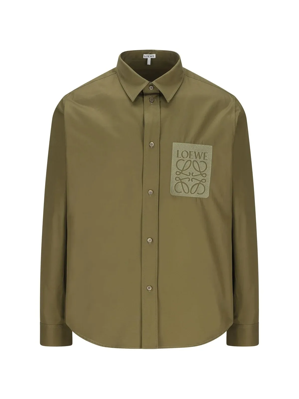 LOEWE  |Unisex Street Style Long Sleeves Plain Cotton Khaki Bridal