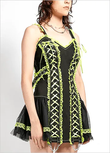 LOLITA DRESS - LIME