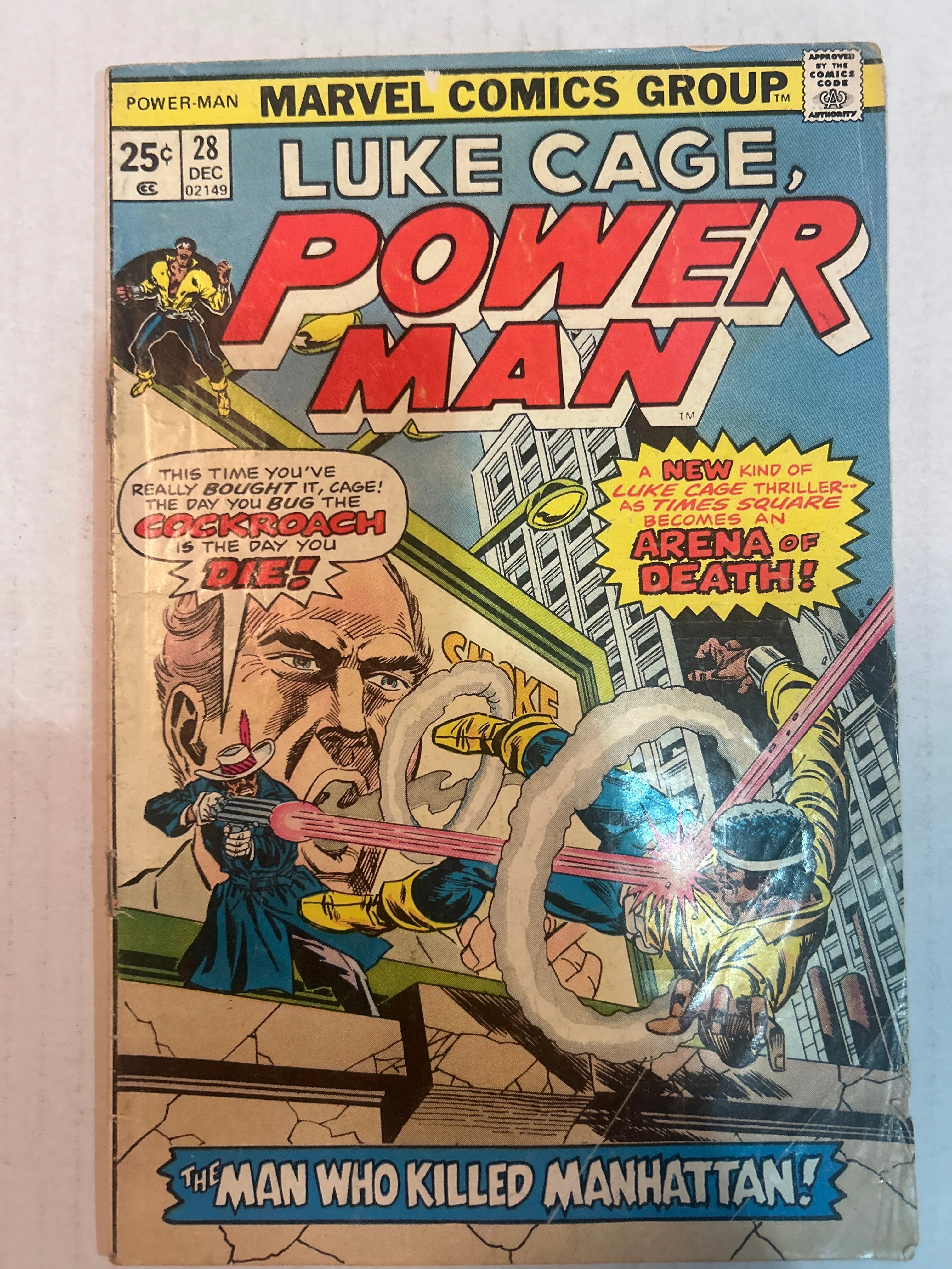 Luke Cage, Power Man By Marvel Comics Group The Man who Killed Manhattan! #28 Comic Book