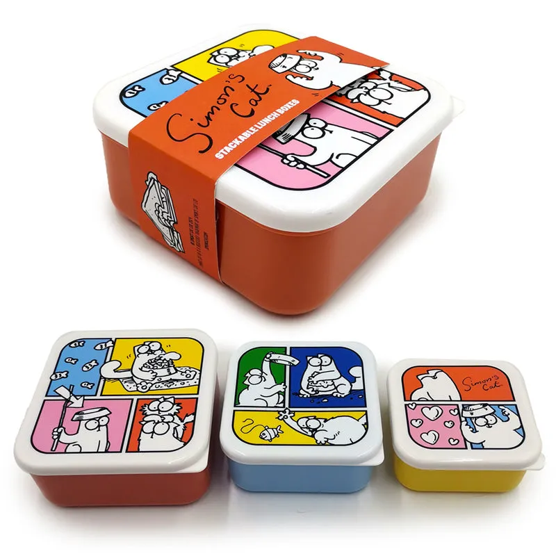 Lunch Boxes Set of 3 (S/M/L) - Simon's Cat 2024 LBOX108