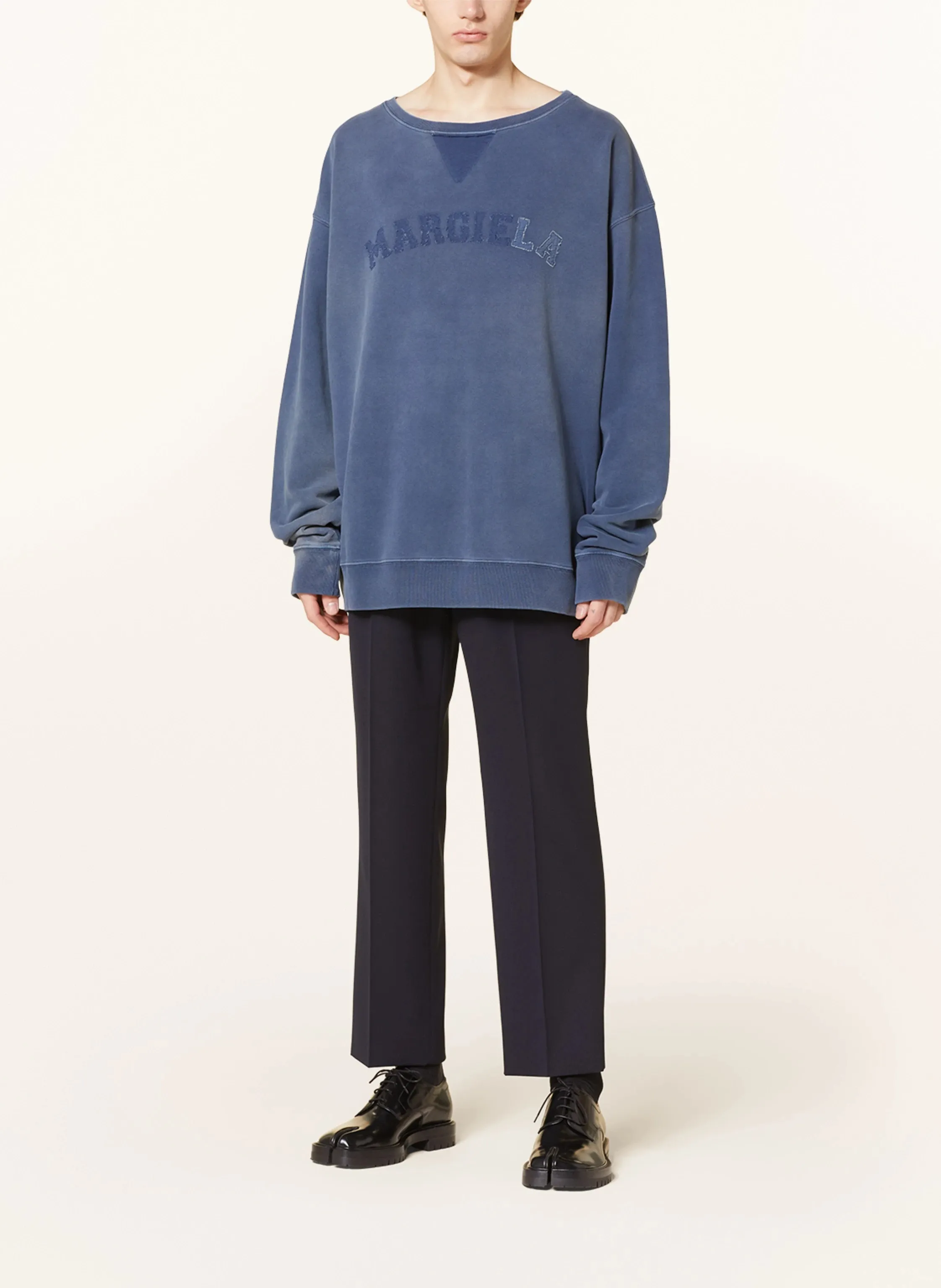 Maison Margiela  |Crew Neck Street Style Long Sleeves Plain Cotton Oversized