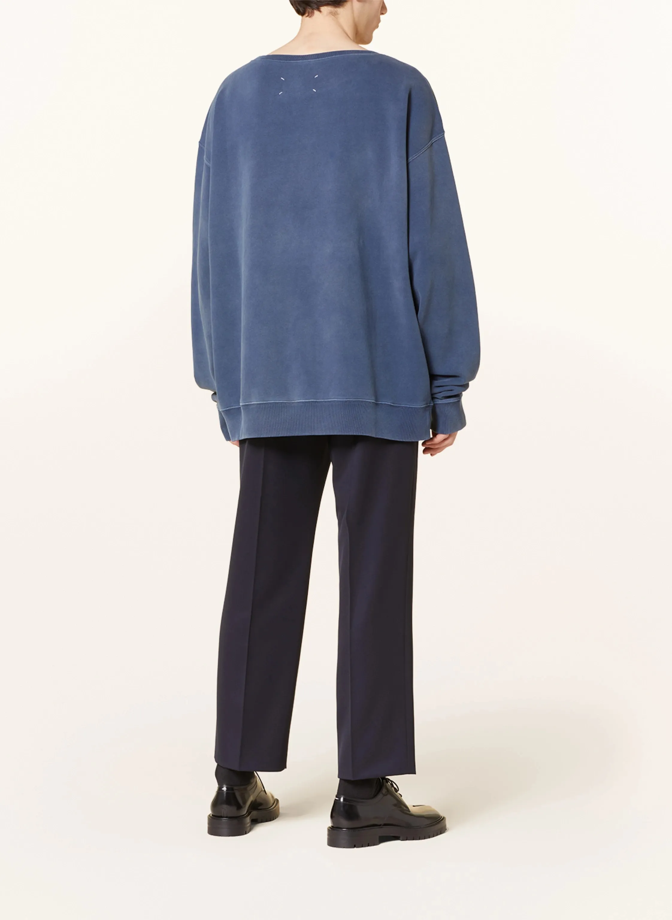 Maison Margiela  |Crew Neck Street Style Long Sleeves Plain Cotton Oversized