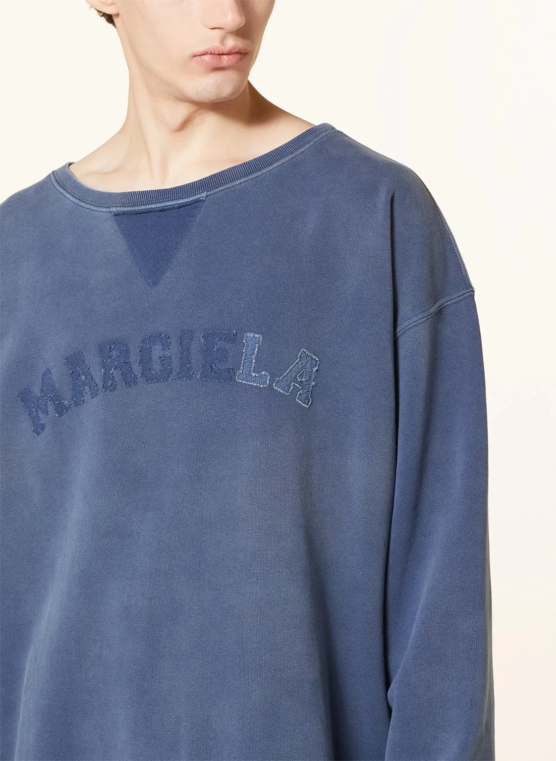 Maison Margiela  |Crew Neck Street Style Long Sleeves Plain Cotton Oversized