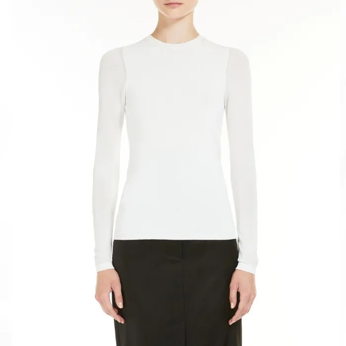 MaxMara  |Crew Neck Casual Style Unisex Long Sleeves Plain Party Style