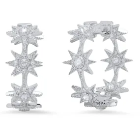 Medium Star Hoops