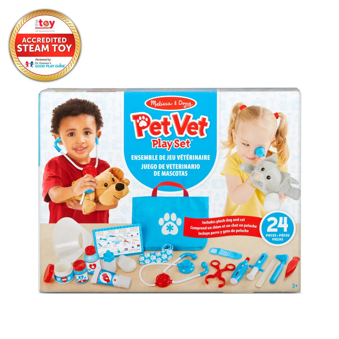 Melissa & Doug Examine & Treat Pet Vet Play Set